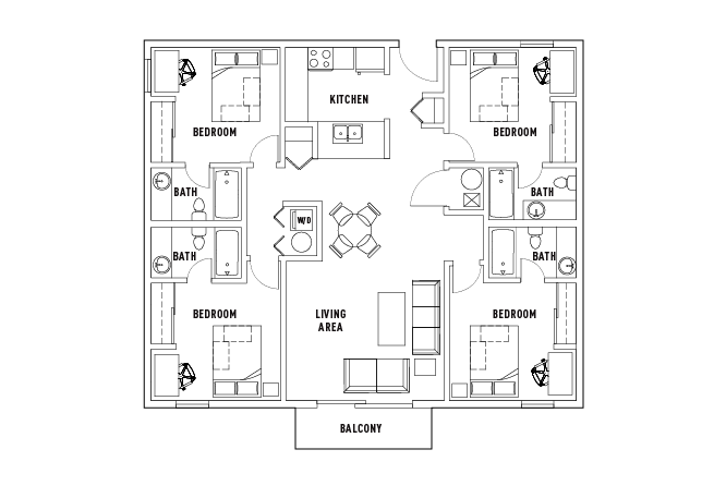 4 Bed - 4 Bath Oeste