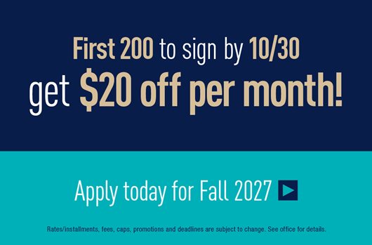 First 200 to sign by 10/30 get $20 off per month with Early Access Rates!