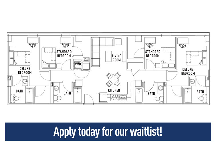 4 Bed Bath Apartment Standard Waitlist The Summit At 150 00 Administration Fee Non Refundable 199 Back To Floor Plans
