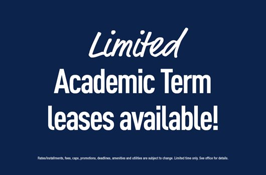 Limited academic term leases available!