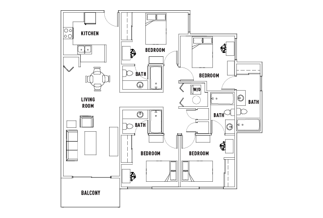 4 Bed - 4 Bath