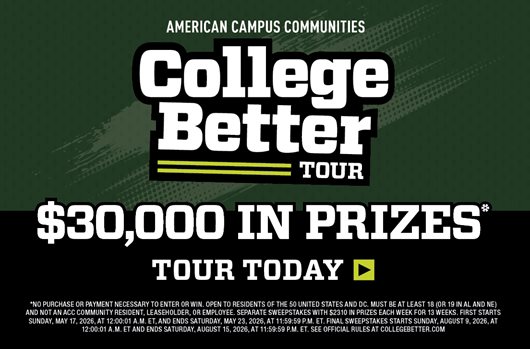 College Better Tour '26. $30,000 in prizes. Learn more!