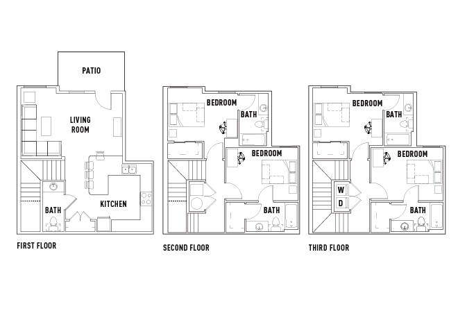 4 Bed - 4.5 Bath Townhome