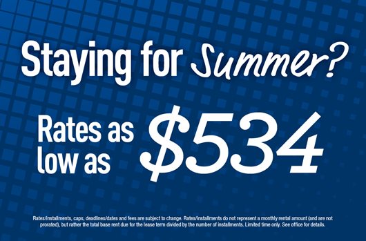 Staying for summer?