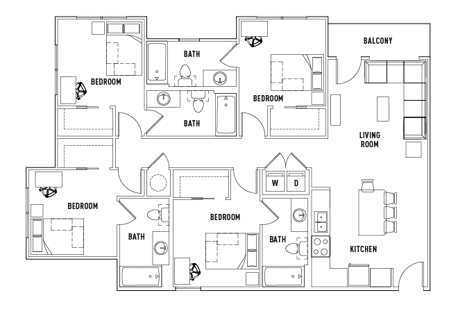 4 Bed - 4 Bath A