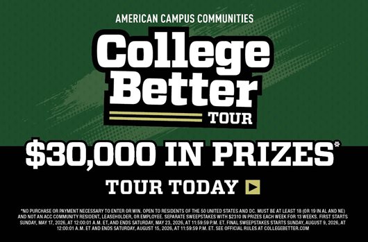 College Better Tour - $30,000 in prizes