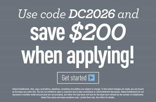 Use code DC2026 and save $200 when applying!
