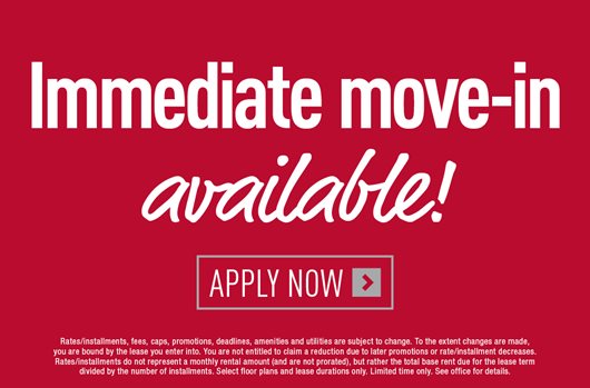 Immediate Move In Available