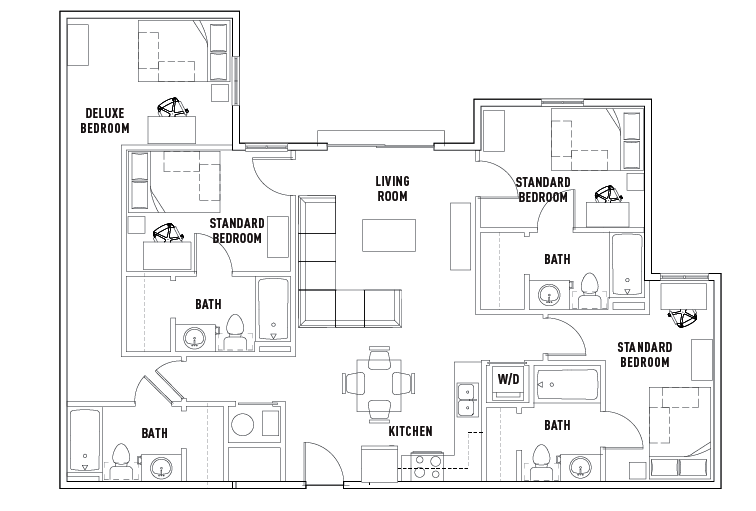 4 Bed - 4 Bath A
