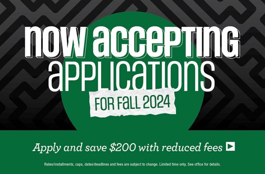 Now accepting applications for Fall 2024! Apply and save $200 with reduced fees >