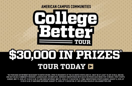 College Better Tour. $50,000 in prizes. Learn more!