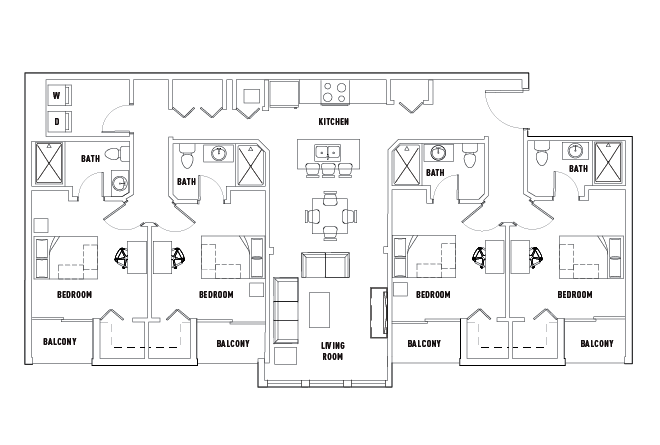 4 Bed - 4 Bath