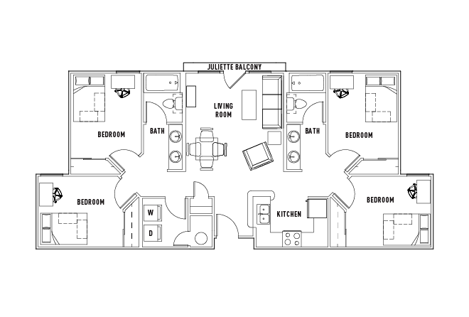 2 Bed - 2 Bath