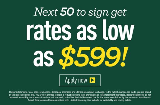 Next 50 to sign get rates as low as $599!