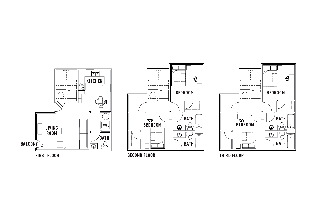 4 Bed - 4.5 Bath Townhome Corner