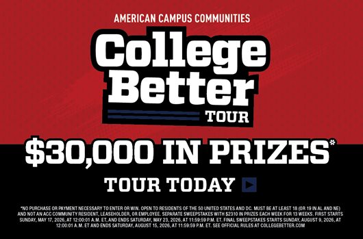 College Better | $30,000 in prizes | Tour today >