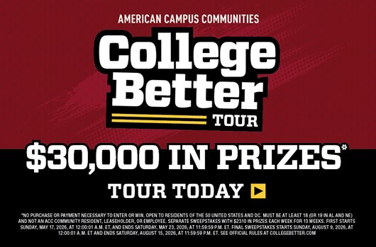 College Better Tour - Enter to win $30,000 in prizes