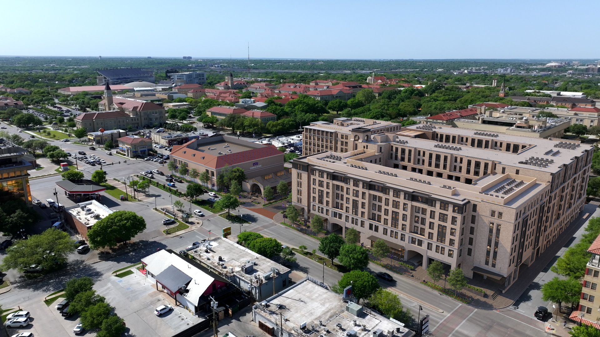 Morado on Berry. Luxury student housing located steps from TCU.