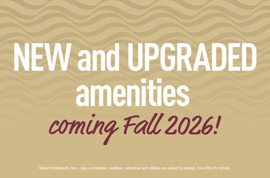 NEW Upgrades coming Fall 2026!