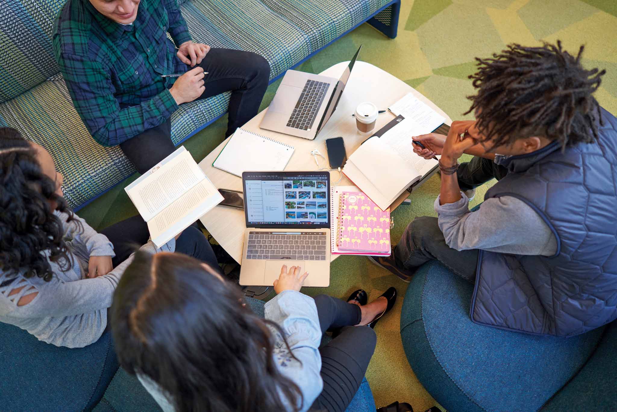 Lobby at David Blackwell Hall in Berkley, California