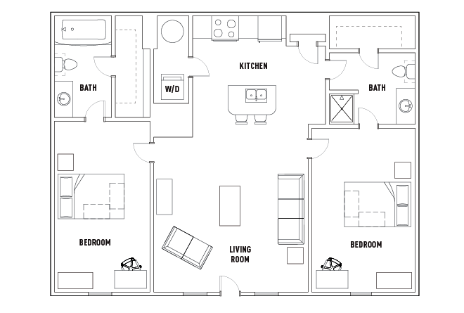 2 Bed - 2 Bath E