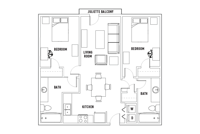 2 Bed - 2 Bath