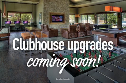 Clubhouse upgrades coming soon! 