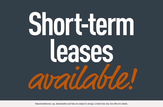 Short-term Leases Available