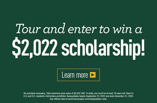 Win a $2,022 scholarship!