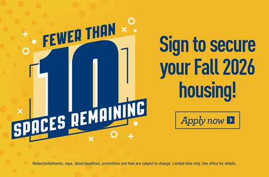 Fewer than 10 spaces remaining for Fall 2026! Apply Now>