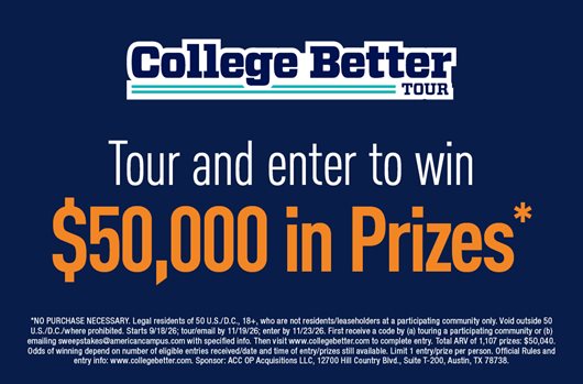 College Better Tour 2026 Fall
