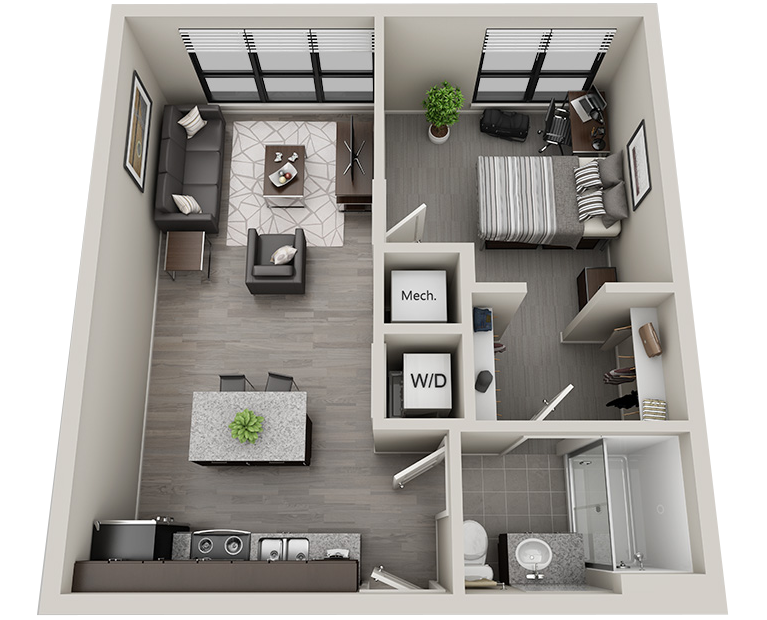 Parthenon 5 : 1 Bed - 1 Bath