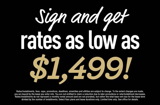 Sign and get rates as low as $1,499!