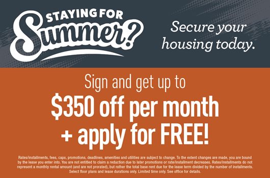 Summer Spaces Available!