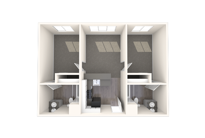2 Bed - 2 Bath Private Bedroom