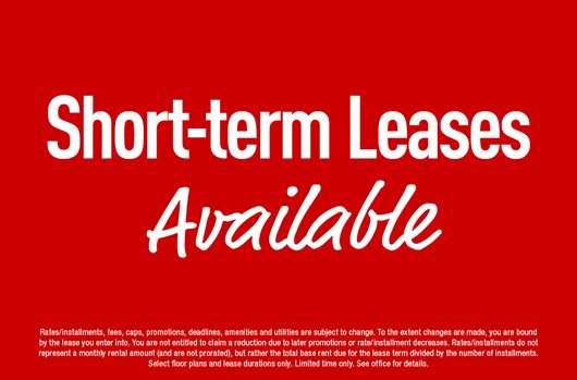 Short-term Leases Available