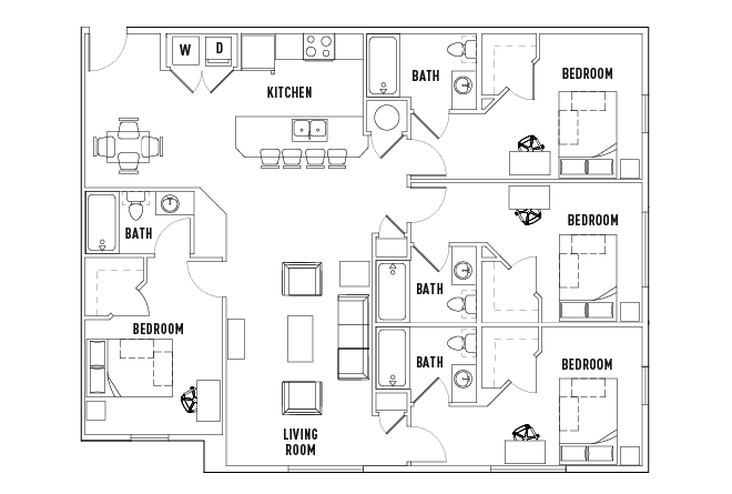 4 Bed - 4 Bath A
