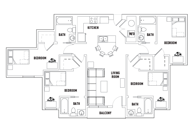 4 Bed - 4 Bath C Standard