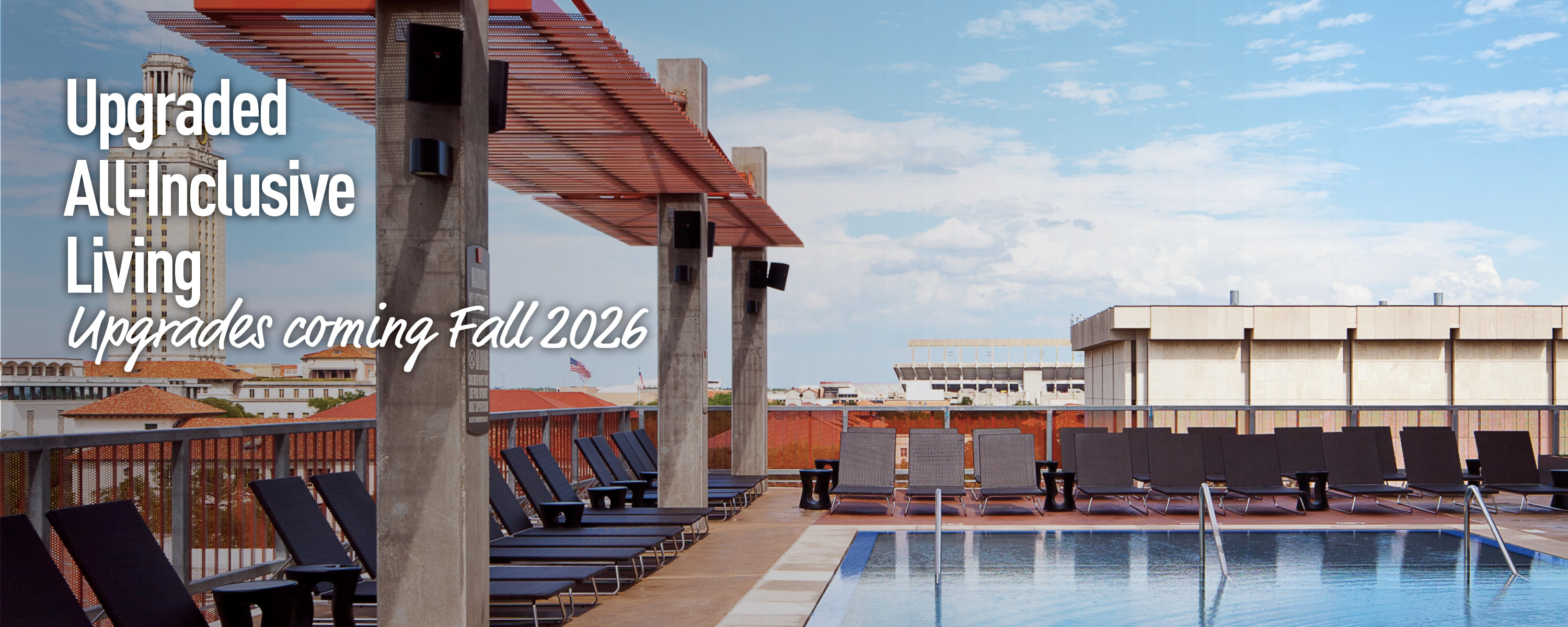 Going to college is extraordinary. Live accordingly. UT Austin Dorms.