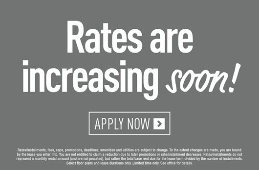 Rates are increasing soon! Apply Now>