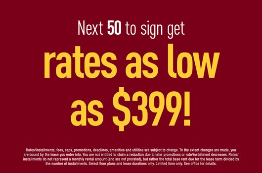 The next 50 to sign get rates as low as $399!