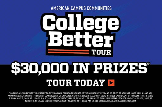College Better Tour - $30,000 in prizes