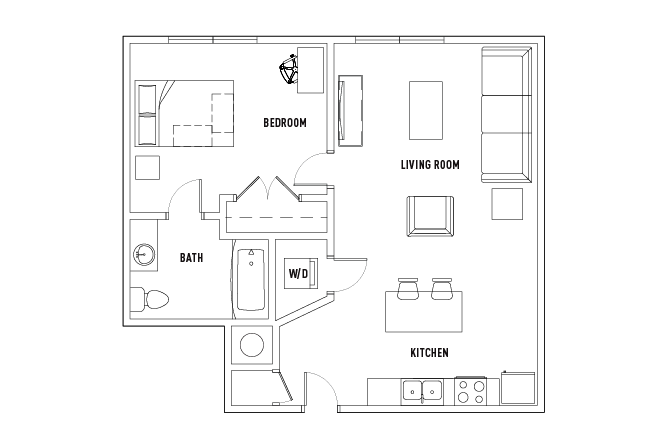 1 Bed - 1 Bath N