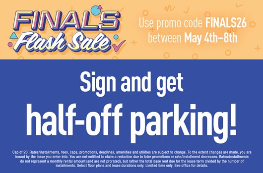 Finals Flash Sale