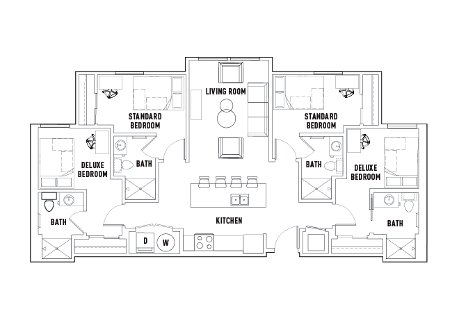 4 Bed - 4 Bath B Standard