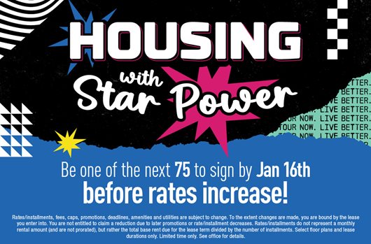 Be one of the next 75 to sign by January 16 before rates increase!