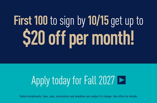 Now Leasing for Fall 2027!