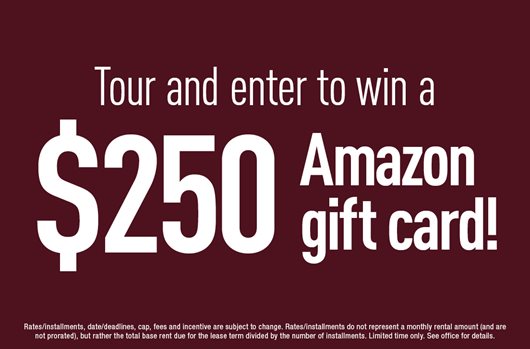 Tour and enter to win a $250 Amazon gift card!