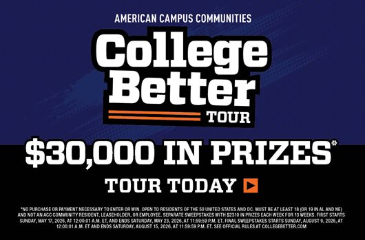 College Better Tour '26. $30,000 in prizes. Tour today >