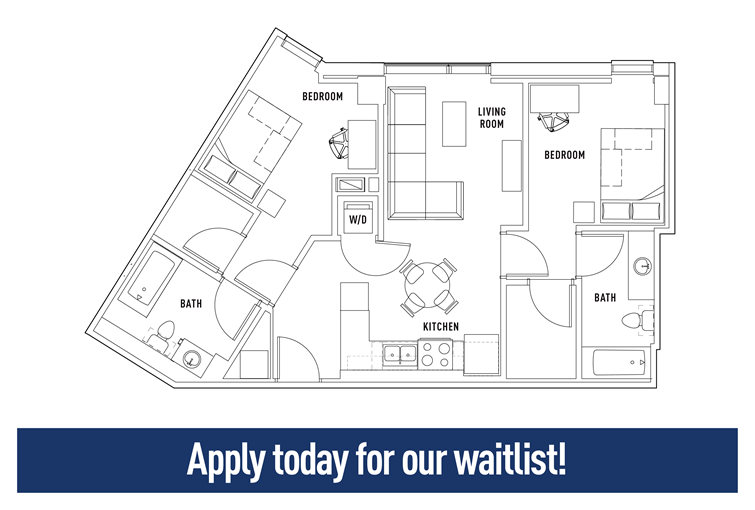 2 Bed 2 Bath Apartment B WAIT LIST The Summit at